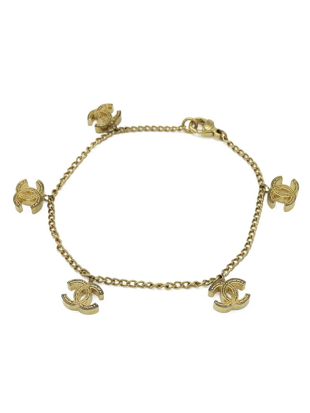 Chanel Cc Logo Chain Bracelet Metal #276084C88B